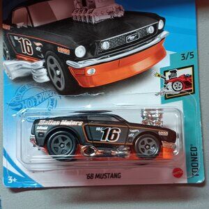 Hot Wheels '68 Mustang Black #40 40/250 2021 Tooned 3/5